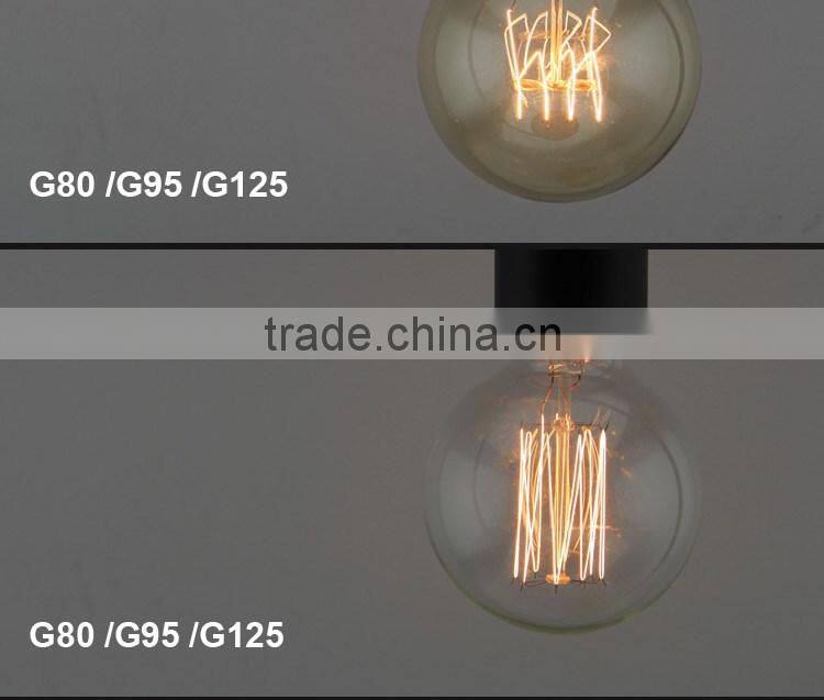 E27 40w 60w G80 wholesale decorative filament edison style bulb vintage antique light bulbs