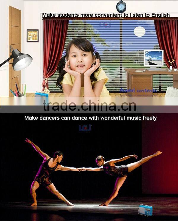 2015 mini active speaker with rechargeable battery