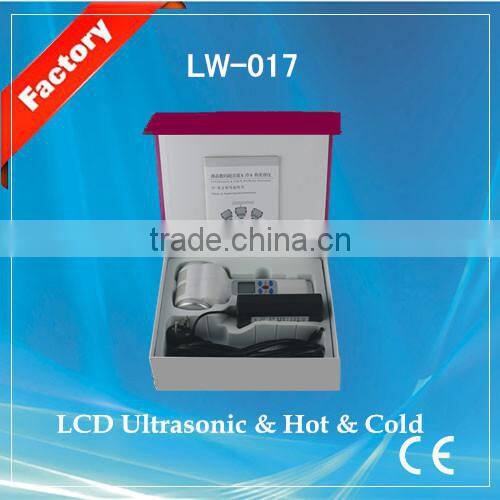 Home Use 2in1 Slim Fitness Facial Machine Ultrasonic Hot and Cold HammerLW-017