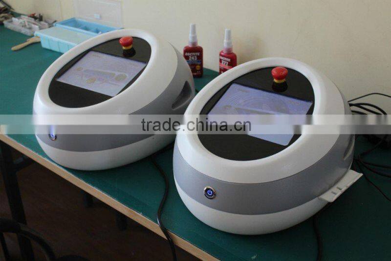 Portable laser spider vein removal