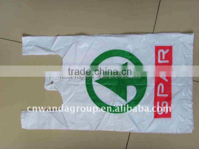 degradable vest bag, shopping vest bag, plastic packaging bag