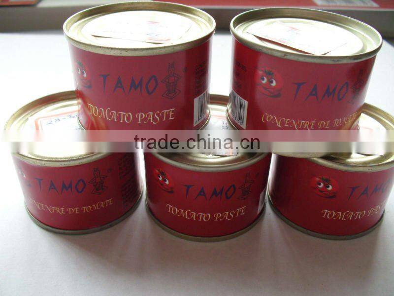 tomato paste can sizes,70g Fresh Brix 28-30% Cold Break Canned Tomato Paste
