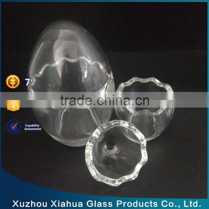 egg shape decorative glass jar glass terrarium