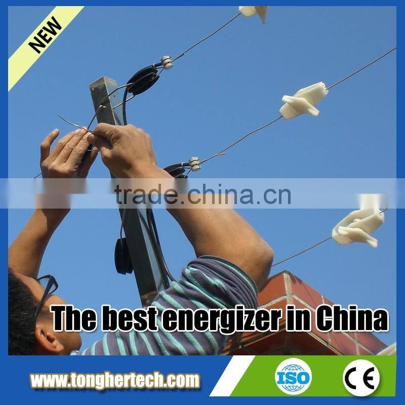 Wireless GSM Security alarm High voltage Electric fence for house wall