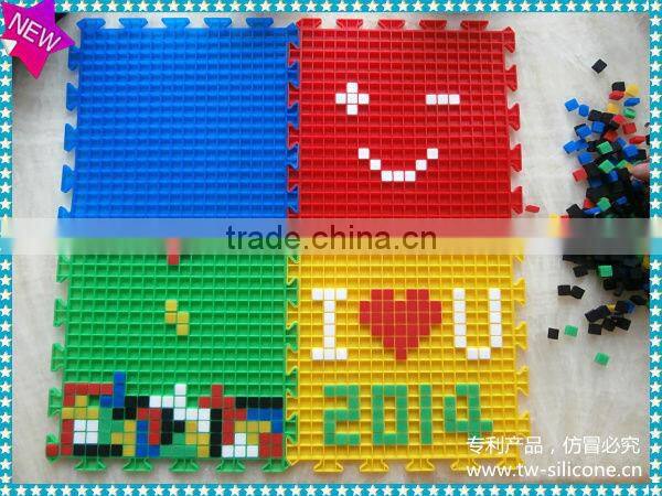 2014 FDA Silicone Baby Jigsaw Puzzle Mat