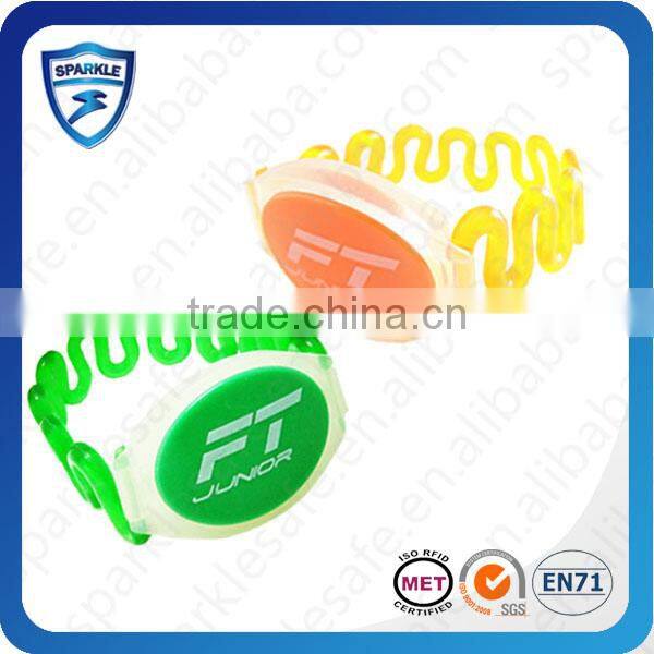 Flexible rainbow color Waterproof ABS rfid Wristband bracelet