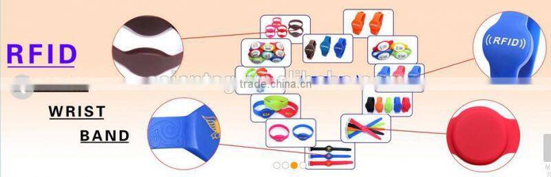 13.56MHz RFID bracelet/silicone wristband for swimming pool