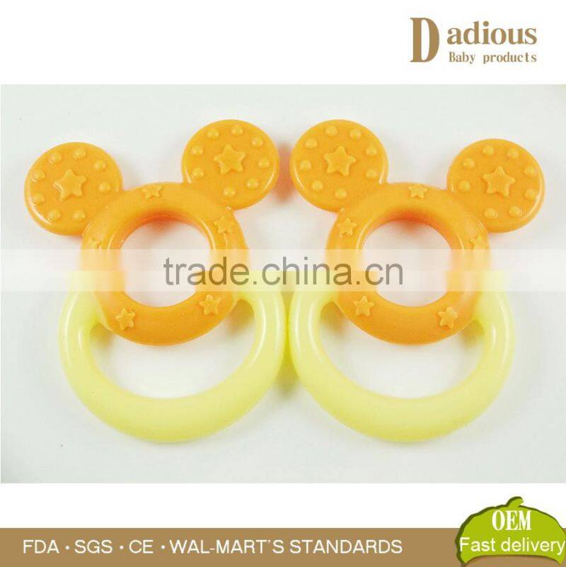 Best quality funny silicone baby teether toys Mickey shape teether
