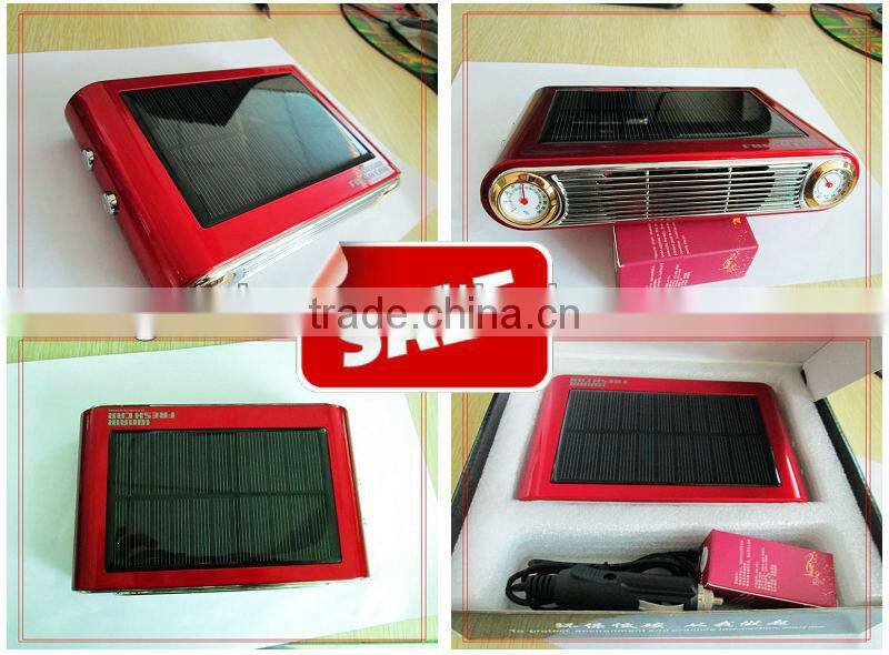 ozone air purifier with solar for car accessory(factory price)