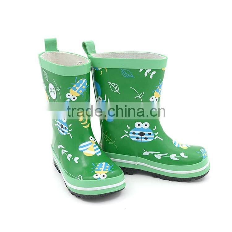 Factory competitive price fashion boys and girls children rubber rain boots