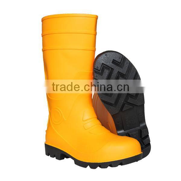 EN 20345 2004 S4 Yellow PVC Safety Boots