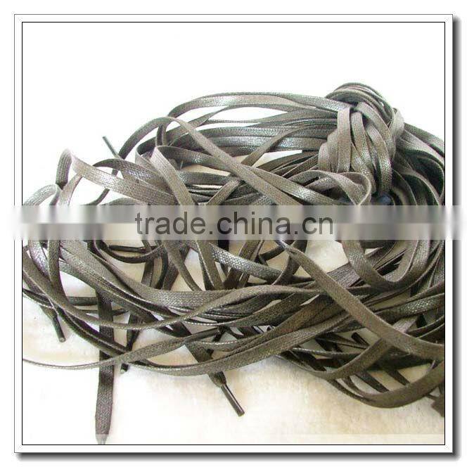 Embroidered design shoelaces for lady shoe