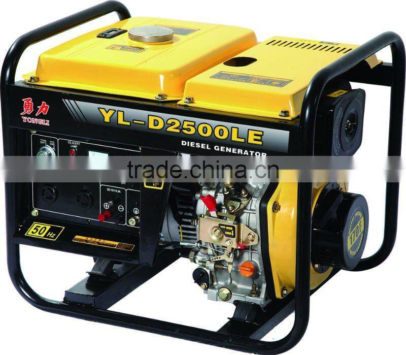 2kw open type diesel generator with kama engine