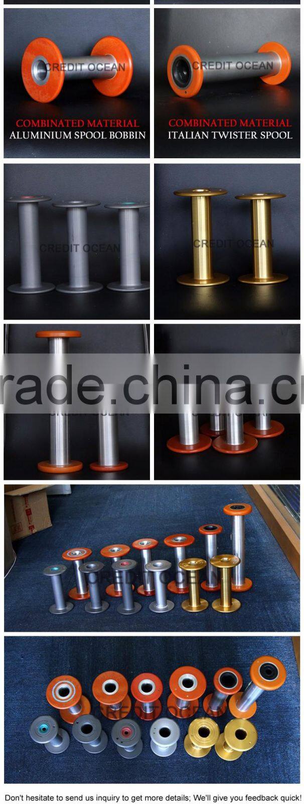 CREDIT OCEAN combinated material Italian twister spools for covering machine part