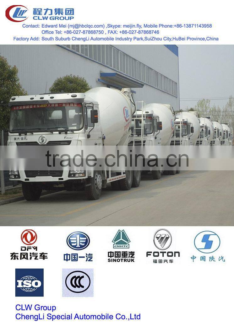 8~10 m3 Shacman concrete mixer truck, 8000~10000 liter Shacman concrete truck, 8~10 cbm Shacman mixer drum tank truck