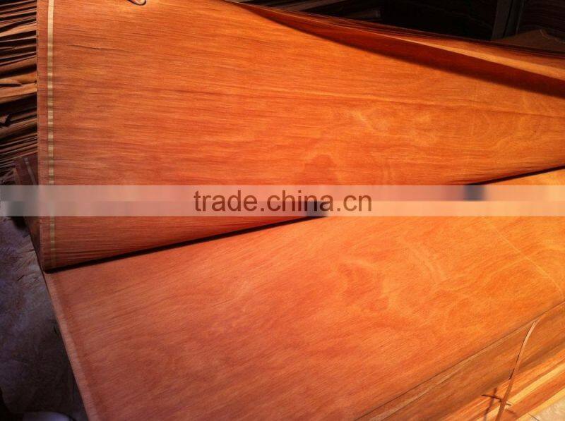 High quality 0.18mm Natural redwood face veneer type rotary cut veneer
