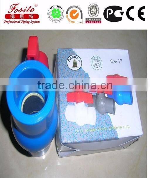 White ASTM pvc ball valve