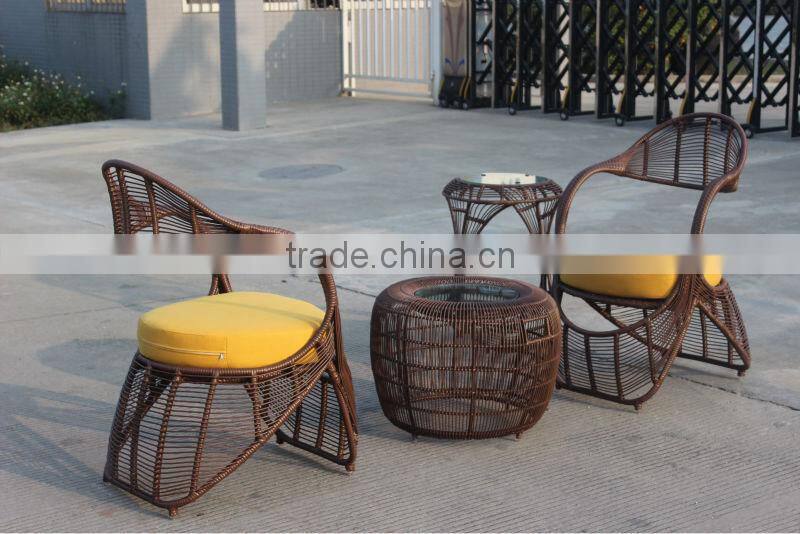 Outdoor Coffee Shop Wicker Table And Chairs Furniture