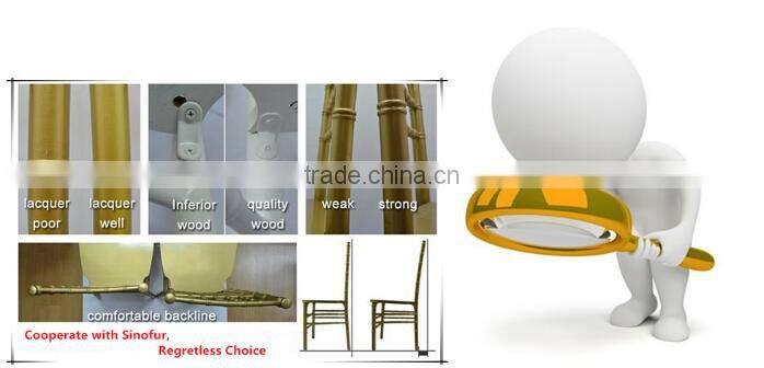 Great Price Qingdao Sinofur banquet use wood napoleon chair
