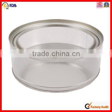 food grade round small clear plastic boxes