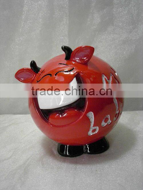 Cute laugh mini piggy bank
