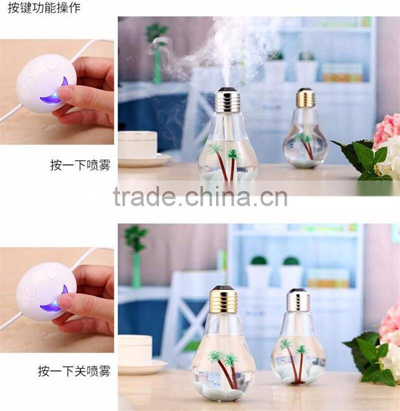 bulb humidifier 2016 Newest Mini humidifier night lights humidifier Colorful bulbs humidifier