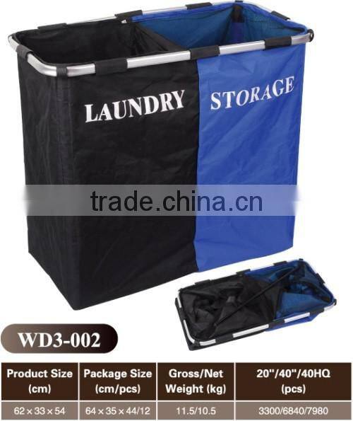 2017 cheap promotion foldable factory basket washing hamper