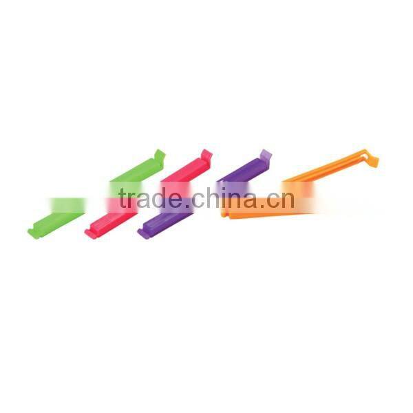 Colorful plastic food bag clip