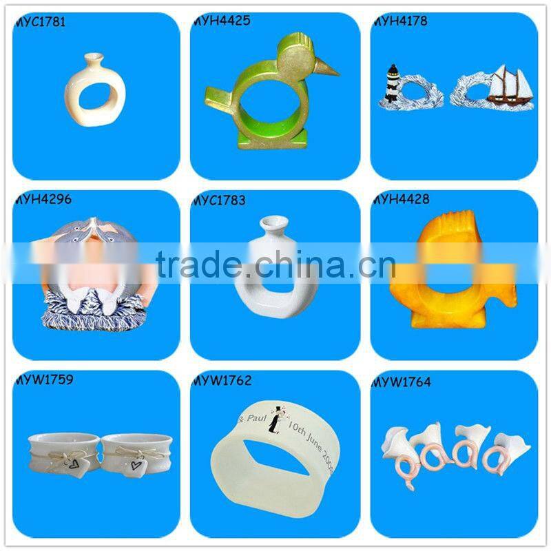 Kissing dove couples Napkin Rings for Weddings