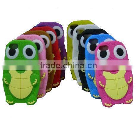 hot sale 2013 Tortoise Silicone mobile phone cover with 3D