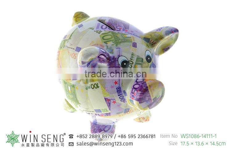 Small Ceramic piggy coin bank for sales