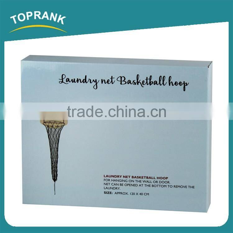 Toprank High Quality Over-Door Hanging Wire Mesh Basketball Laundry Hamper Laundry Net Basketball Hoop