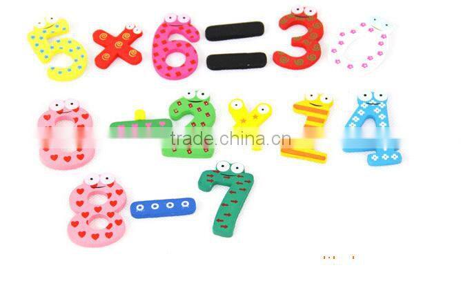 Digital Wooden Educational Fridge Magnet