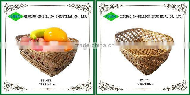 Hot sell colorful woven paper tray woven paper fruit basket peach basket