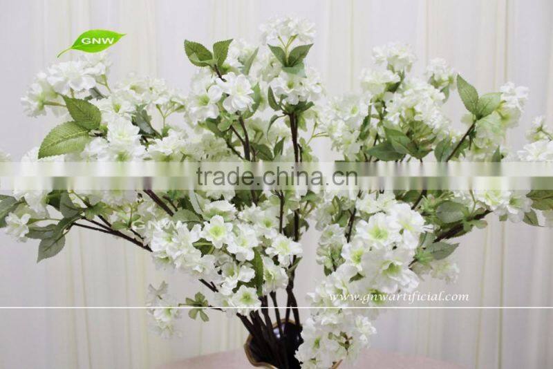 GNW BLB-CH1605003 Fashion cheap white cherry blossom artificial flower for wedding