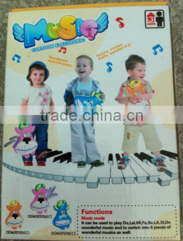 2015 hot sale electronic educational musical instrument lovely cow shape keyboard for kids/keyboard learning machine toys