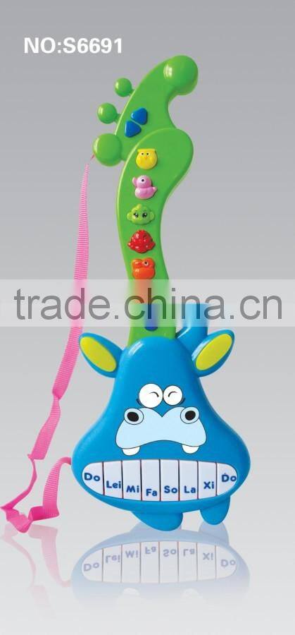 2015 hot sale electronic educational musical instrument guitar for kids/ popular keyboard learning machine toys