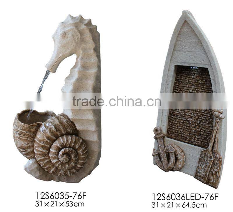 Seahorse statue water fountain for outdoor decoration