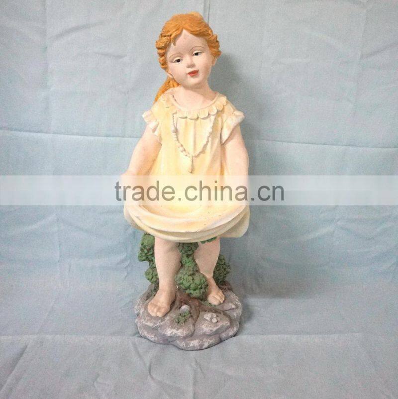 Fiberglass garden colorful children statue molds