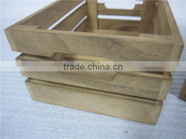 new design wholesale wood slat box