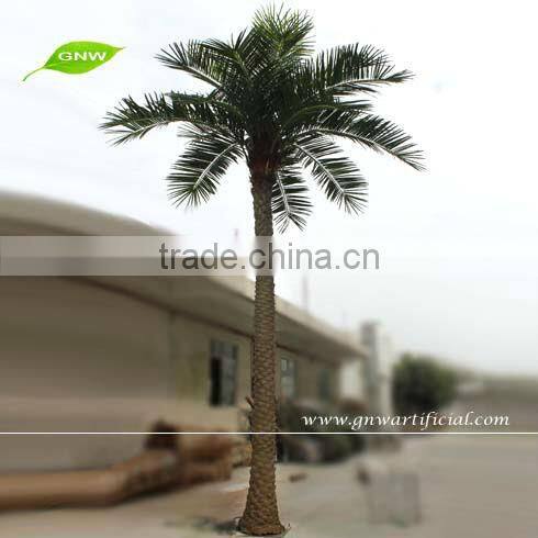 GNW APM019 Fake Coconut Artificial Palm Tree with UV green leaf for park decoration hot sell