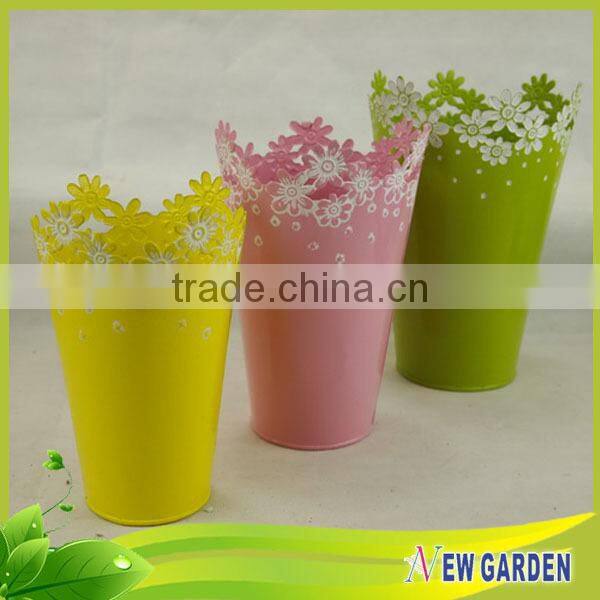 Factory directly sale modern customized metal flower plant pot