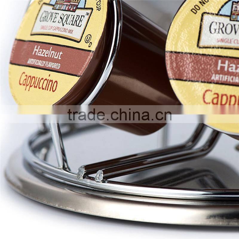 2017 Hot selling cup holder,Coffee Storage Spinning Carousel Organizer