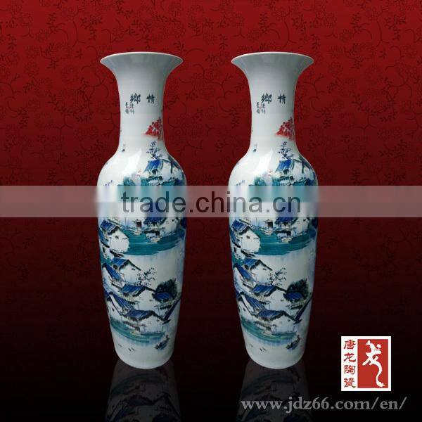 Blue and white porcelain vase large floor vases antique vases