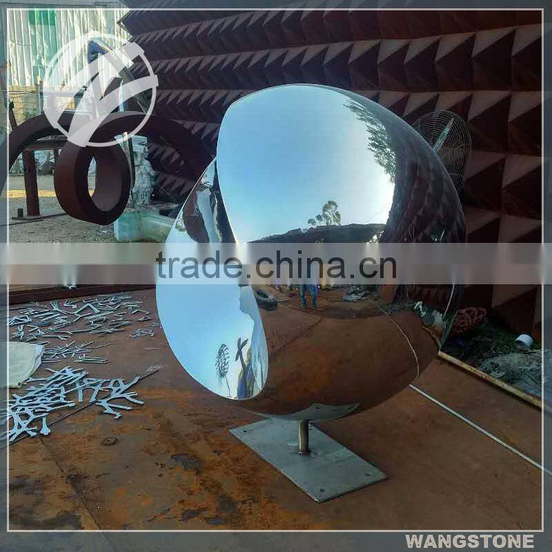 Stainless Steel Garden Eye Modern Abstract Sculpture