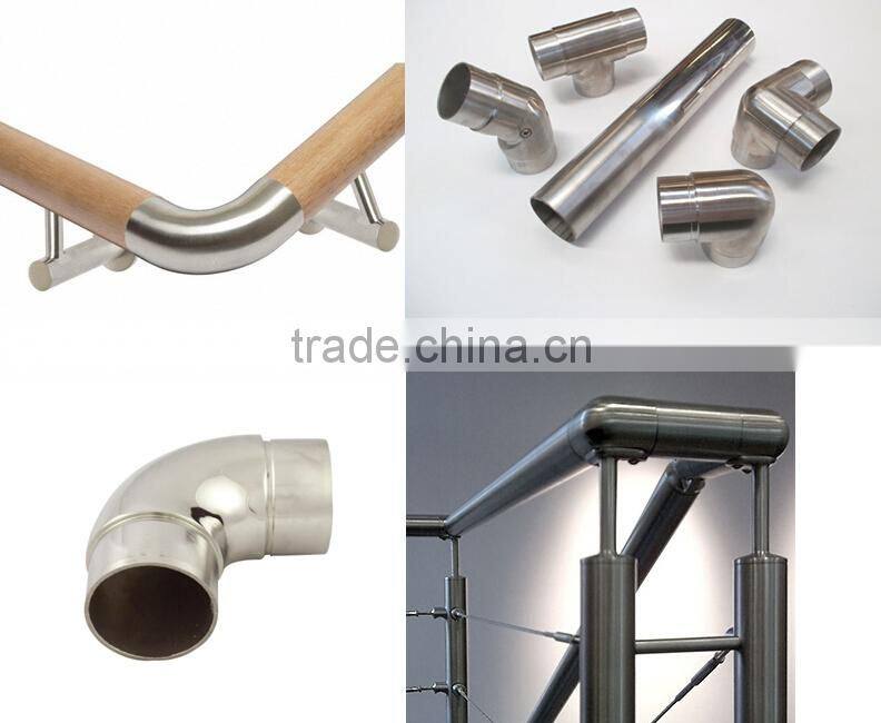 JINXIN high quality handrail pipe elbow fitting_stainless steel 304 welded pipe fittings elbow