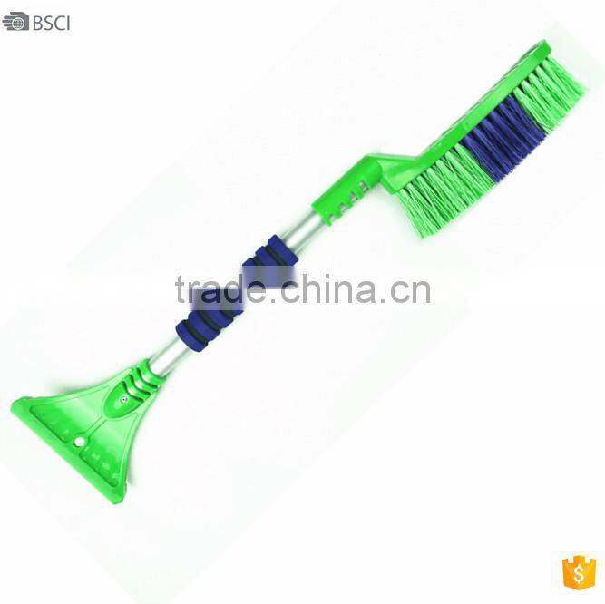 2015 new style aluminum handle snow brush with foam grip