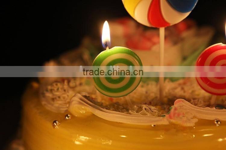Colourful Lollipop Happy Birthday Candle for Children