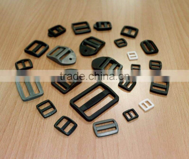 Black, White, Plastic, Nylon, Pom, D ring, Loop, Sewable D ring, Tri-ring, Sewable Loop