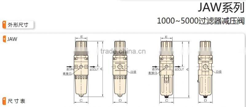 JAW series 1000~5000 Filter Regulator with high quality